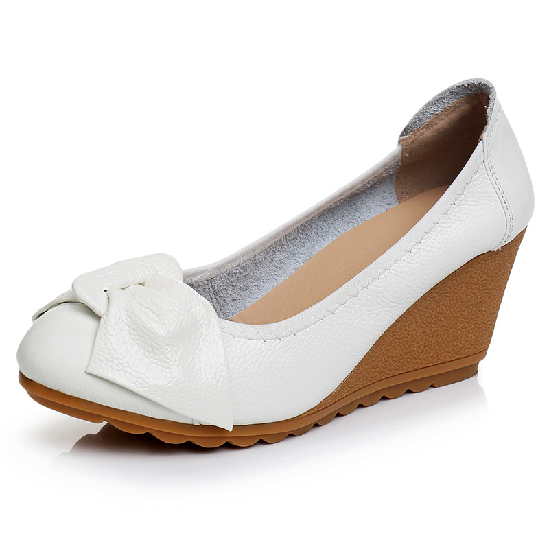 New Women Bow Bow Slope Heel s - đánh giá và giá Leather Sneaker Care Kit